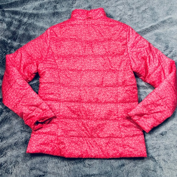 Lands End Pink Heart Jacket NWOT size Large - Picture 8 of 11